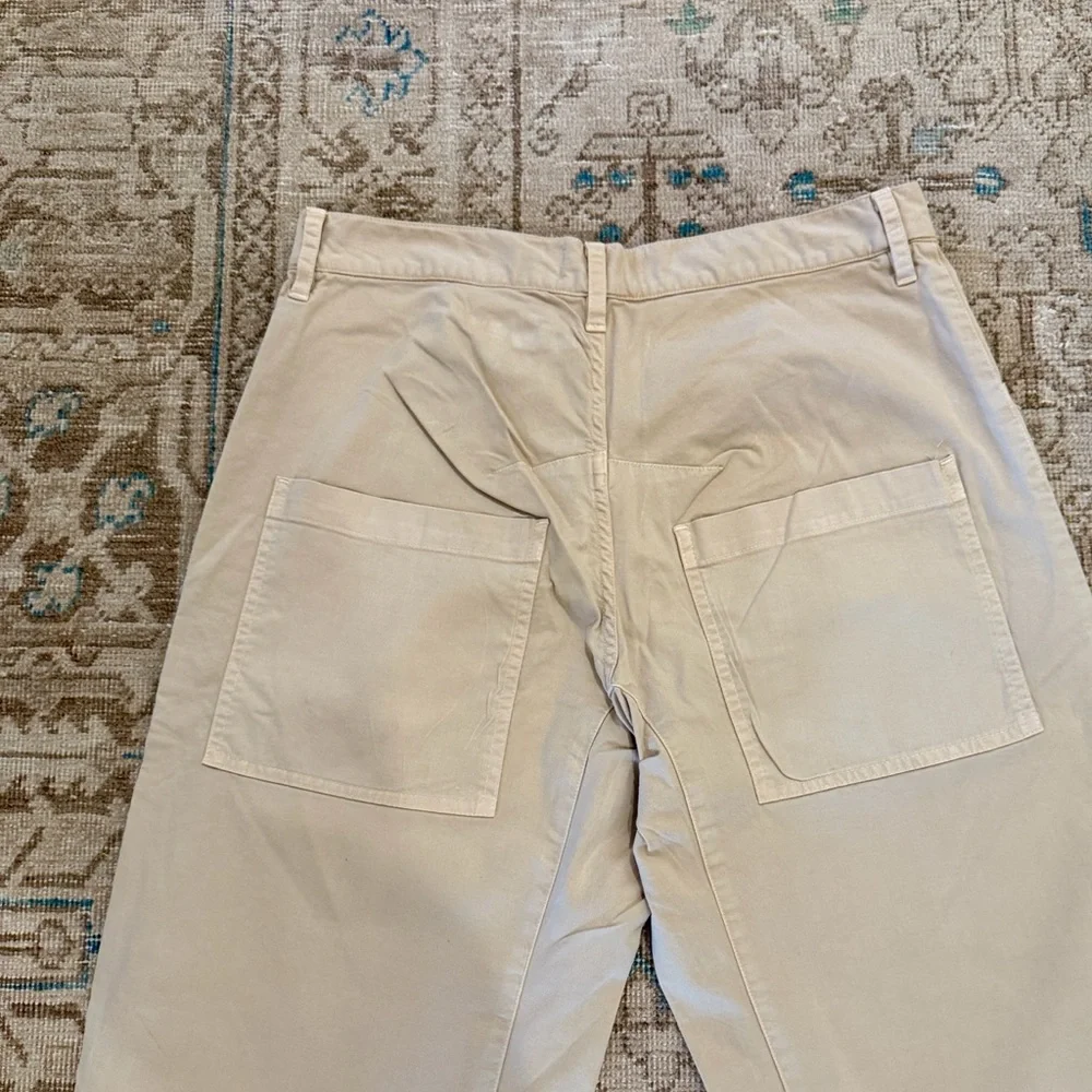 Nili Lotan Cotton Shon Pant in Rock Khaki - Picture 7 of 16